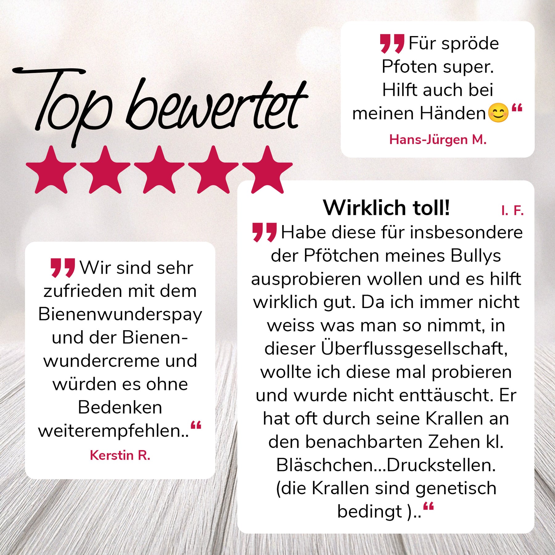 Bienenwundercreme Bewertungen