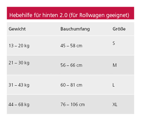 Hebehilfe für hinten 2.0 (auch für den Rollwagen geeignet)