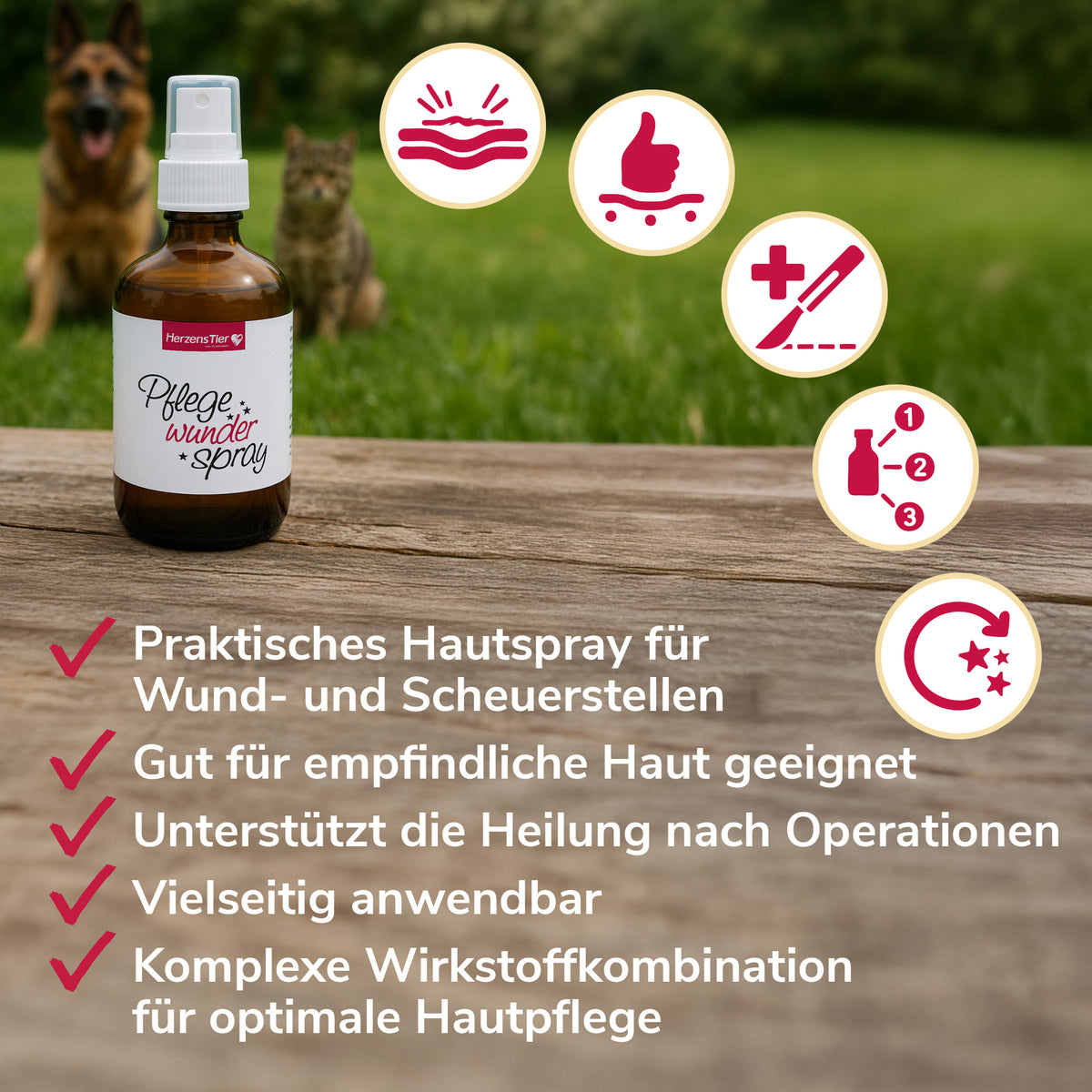 Pflegewunderspray Anwendungsfälle