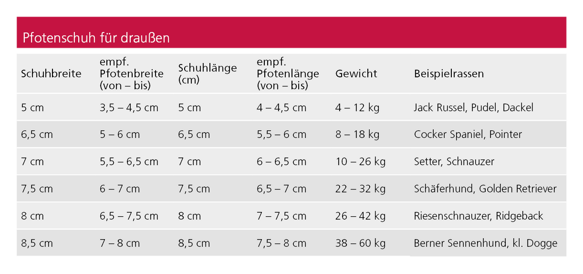Pfotenschuhe für draußen
