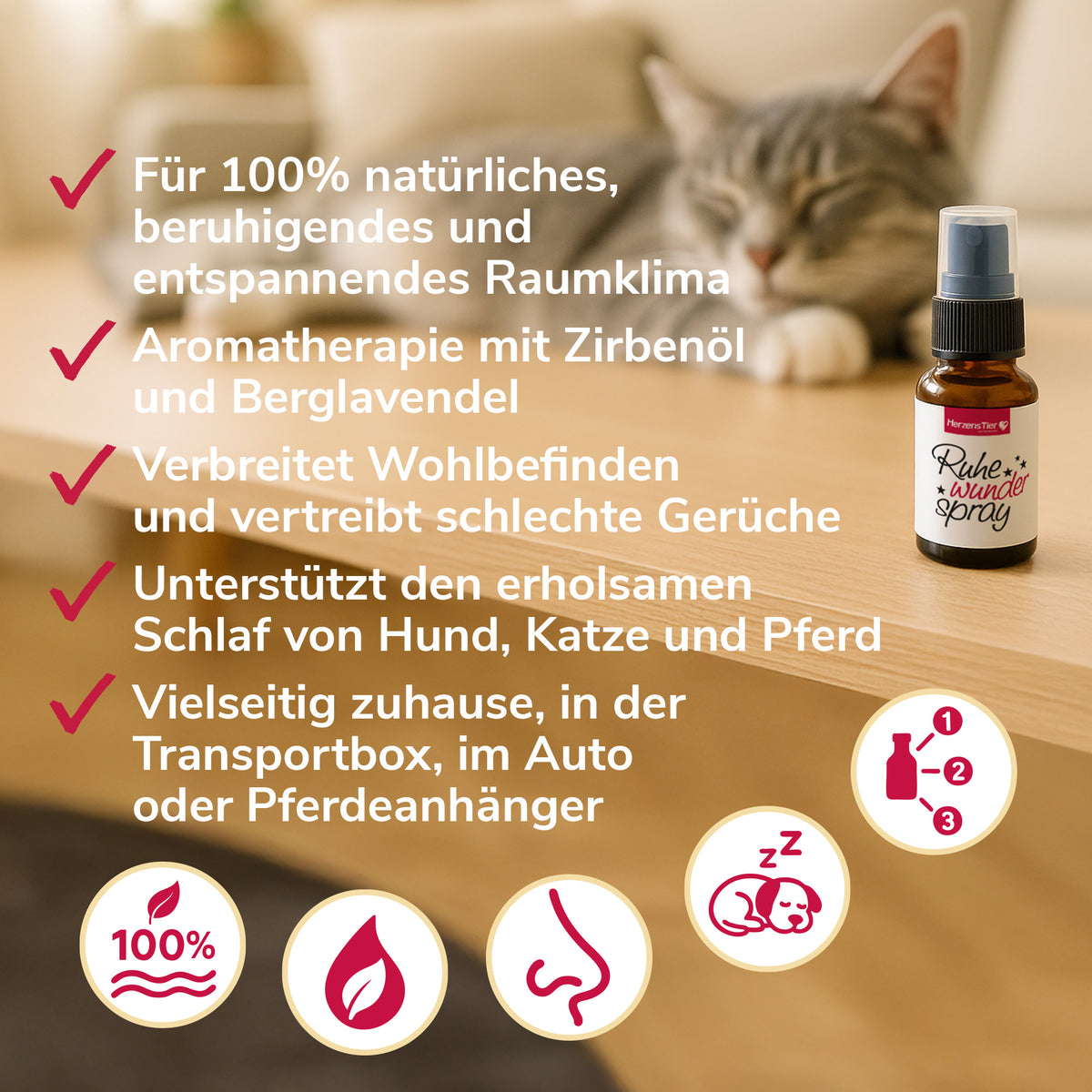 Ruhewunderspray Anwendungsfälle