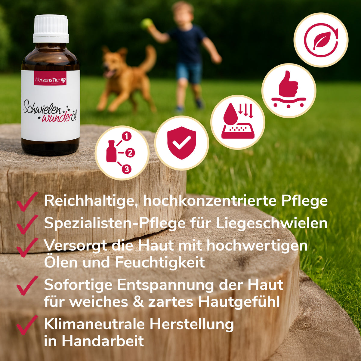 Schwielenwunderöl Anwendung