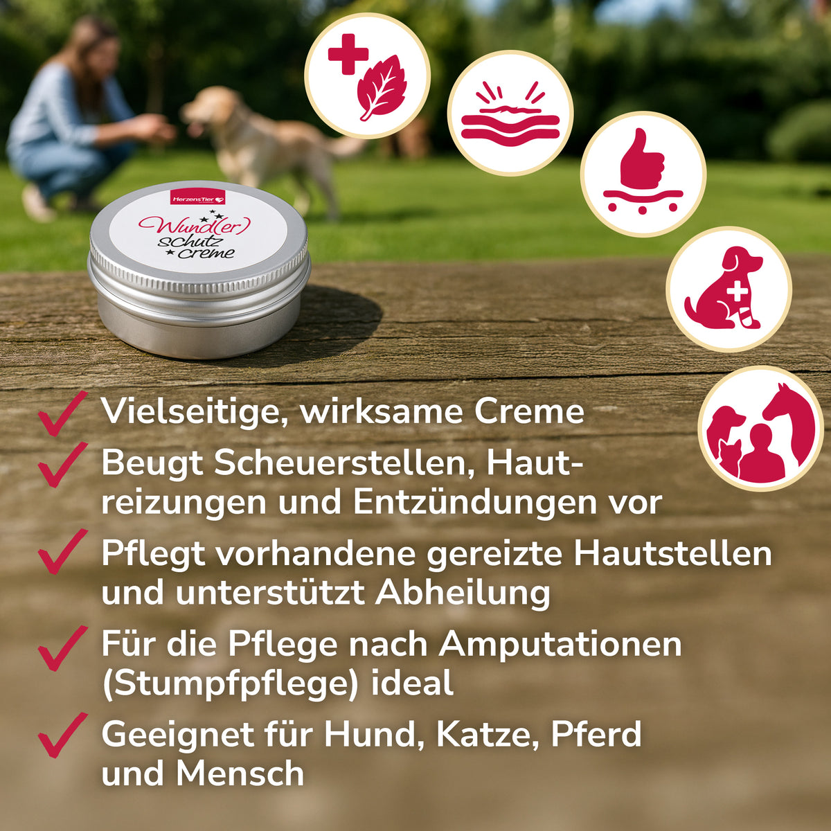 Wund(er)schutzcreme bei Scheuerstellen, verdickter Haut & zur Stumpfpflege