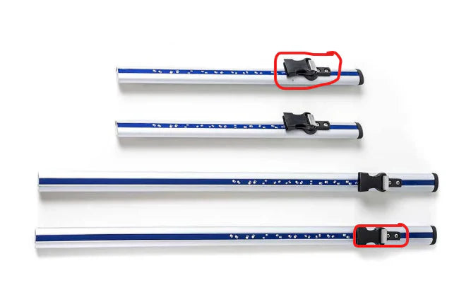 Schnalle für Seitenstrebe