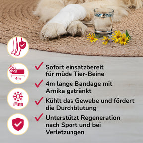 Arnikawunderwickel bei Verletzungen, zur Regeneration