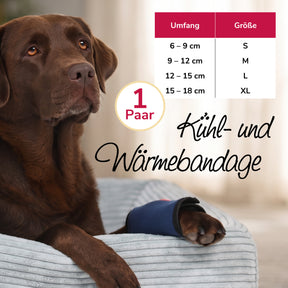 Kühl- und Wärmebandage bei Verletzung, Entzündung, Schwellung