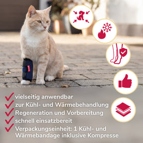 Kühl- und Wärmebandage bei Verletzung, Entzündung, Schwellung