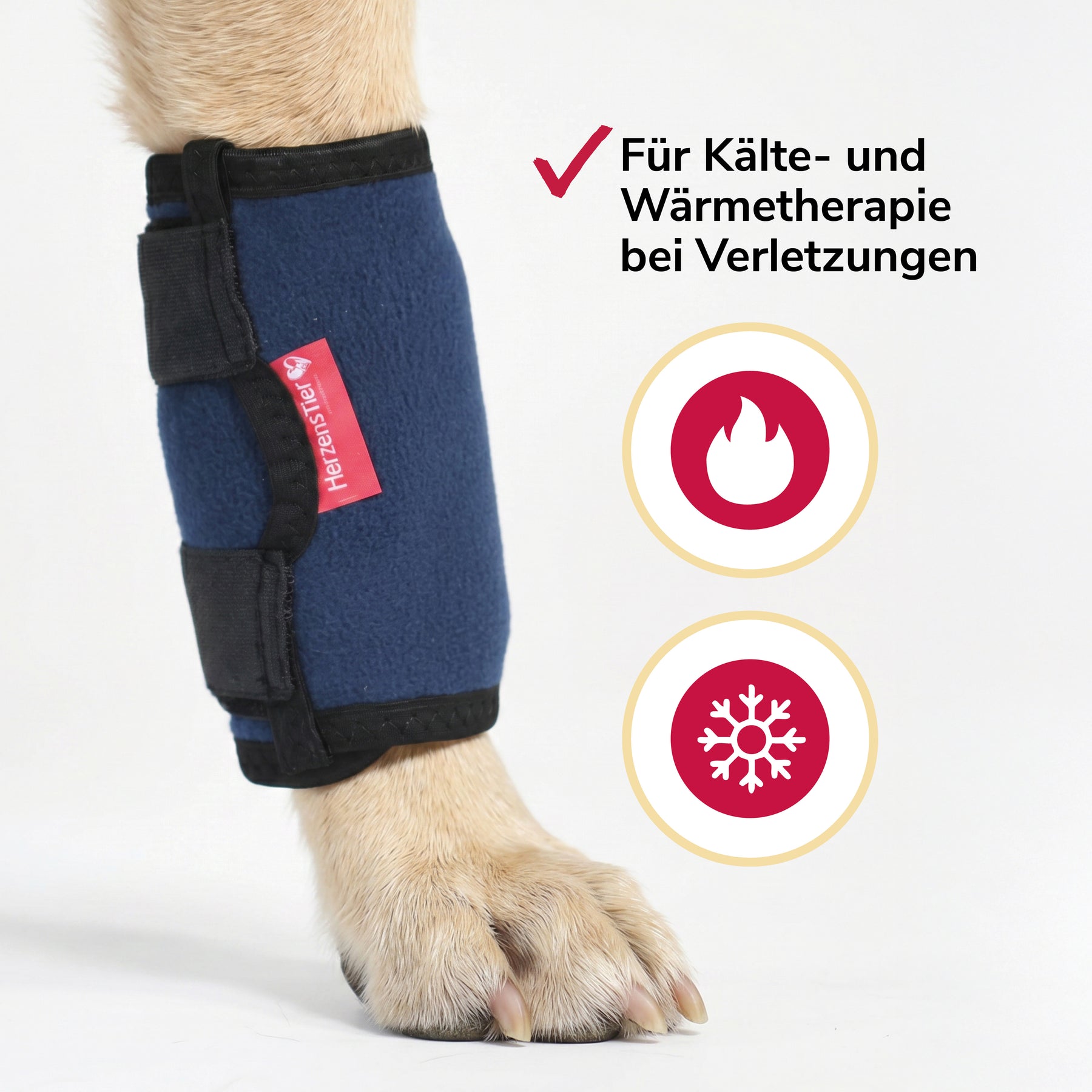 Kühl- und Wärmebandage bei Verletzung, Entzündung, Schwellung