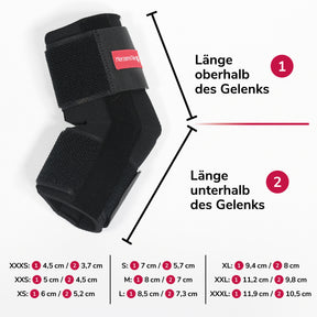 Sprunggelenksbandage Neopren Größentabelle 2