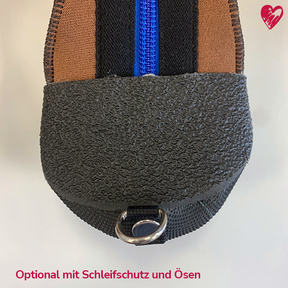 Ösen am Pfotenschuh & Universalpfotenschutz für Trainingsband