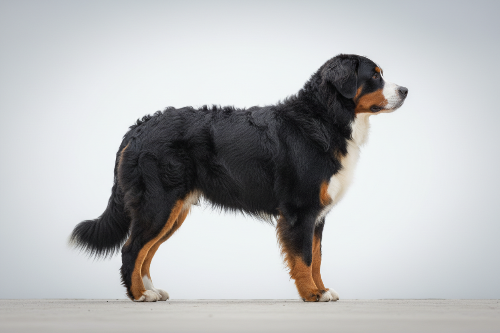 Hund von der Seite zur Demonstartion für Hundebandagen